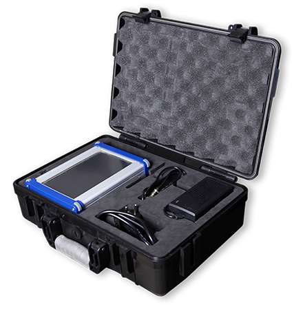 Foto apparecchio EEG-BOX in valigetta